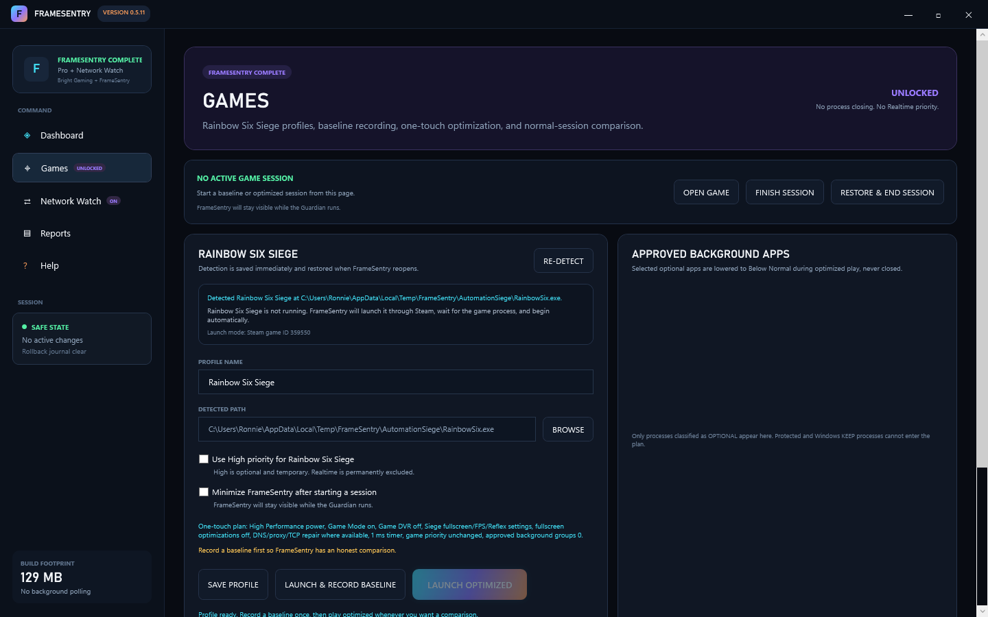 FrameSentry Pro preview